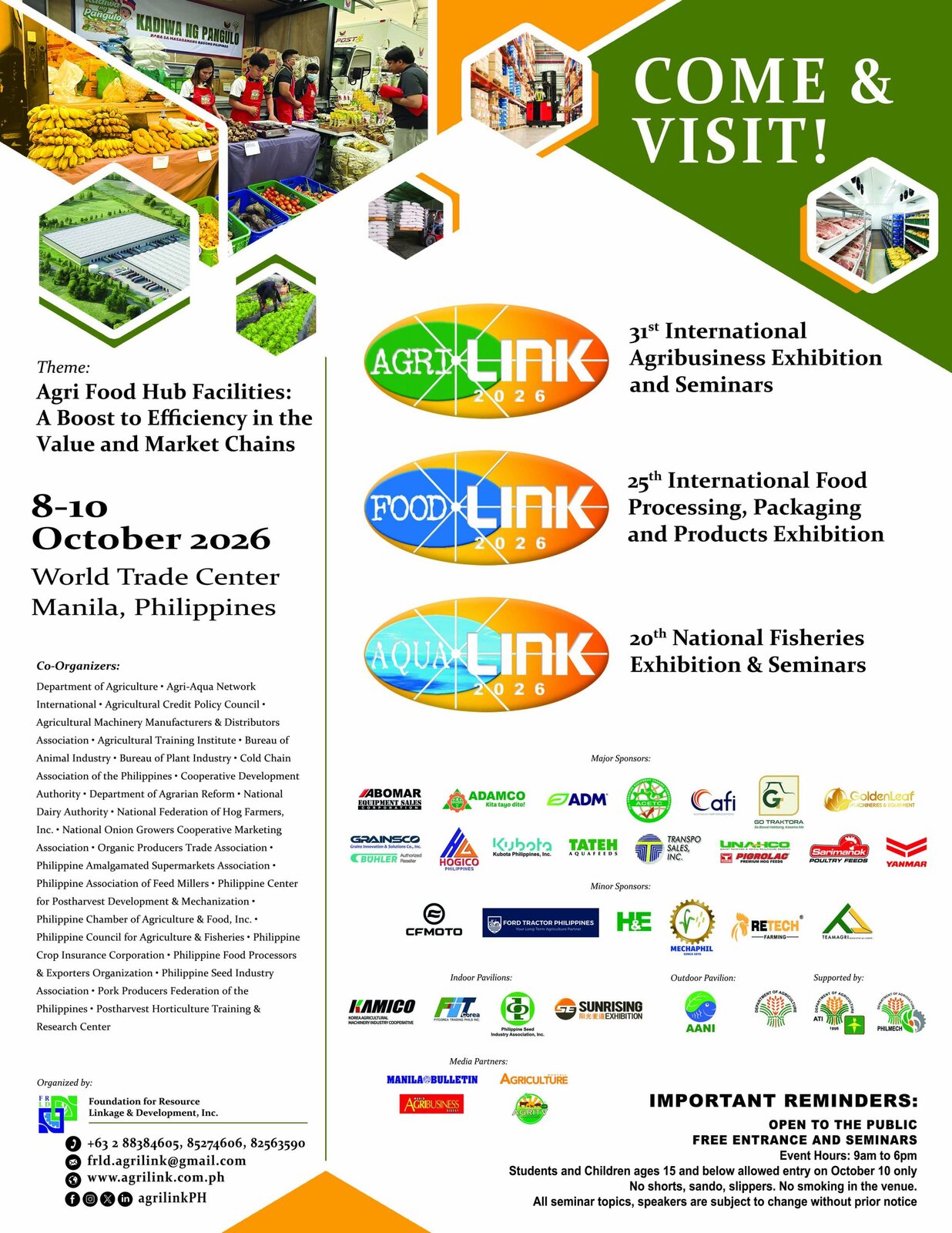 AgriLink, FoodLink, AquaLink 2026
