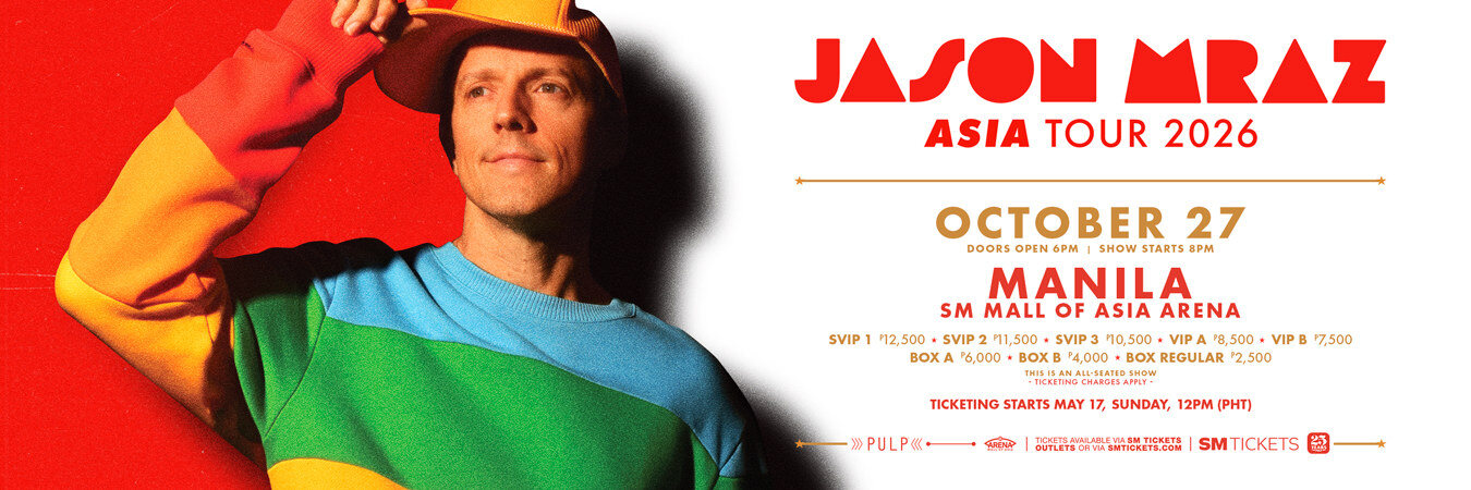 Jason Mraz: Asia Tour 2026 in Manila