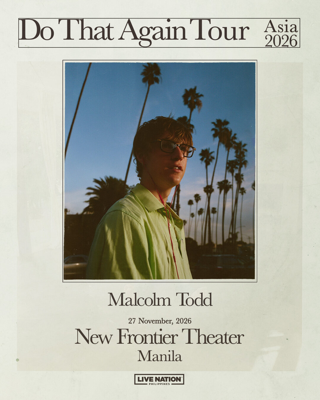 Malcolm Todd: Do That Again Asia Tour 2026